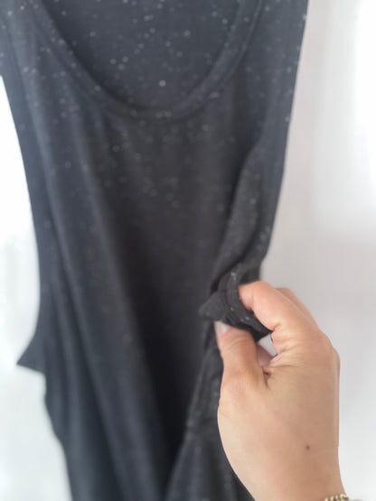 Lululemon Black Speckled Goal Up Tank | Sz 8/10