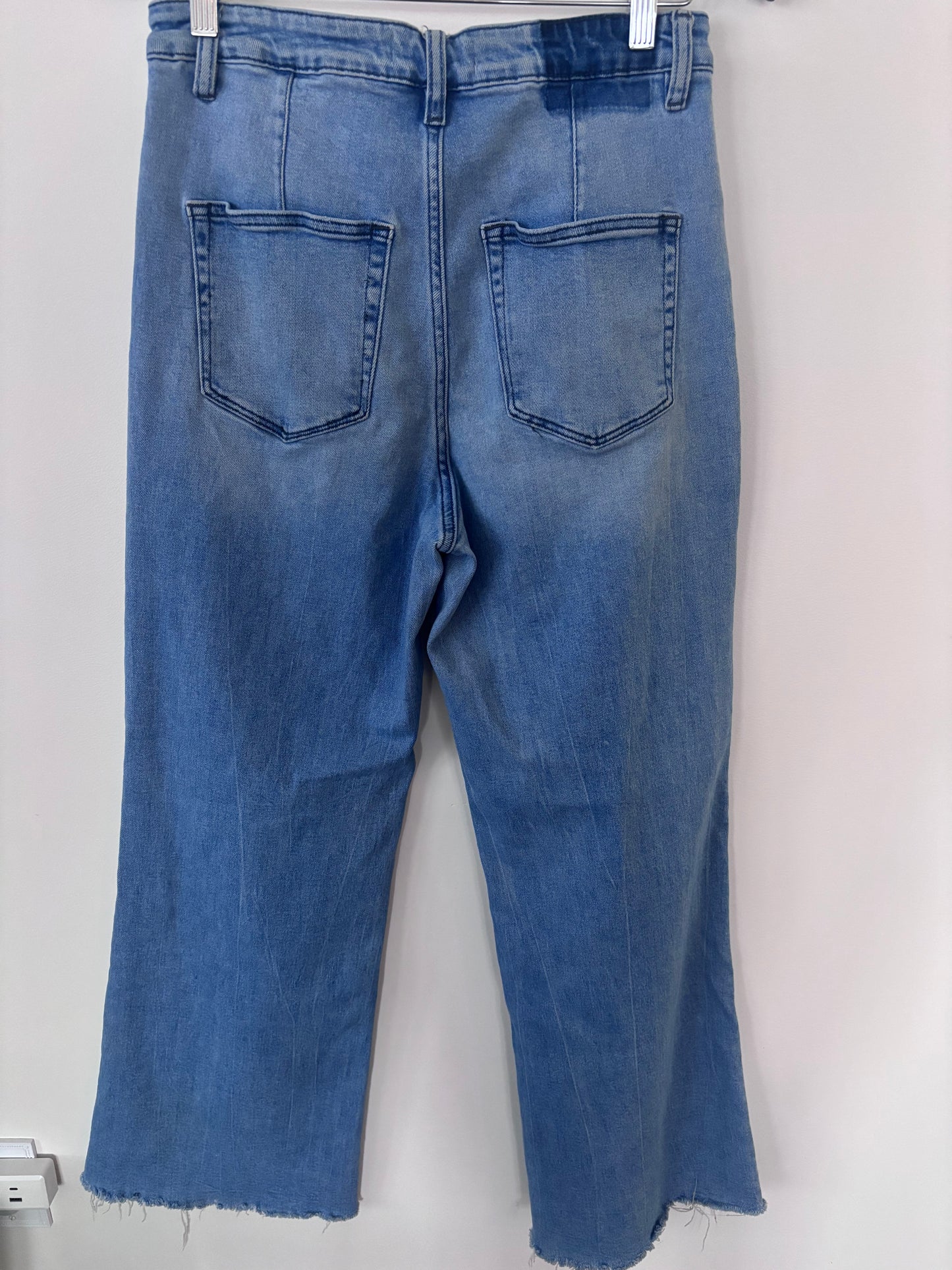 Vervet Wide Leg High Rise Comfort Stretch Denim | Sz 30 (Tough Love)(F61P3)