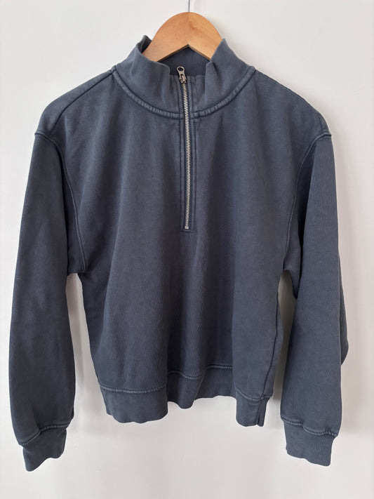 Gap Fleece 1/2 Zip Pullover in Navy | Sz Small (oversized)