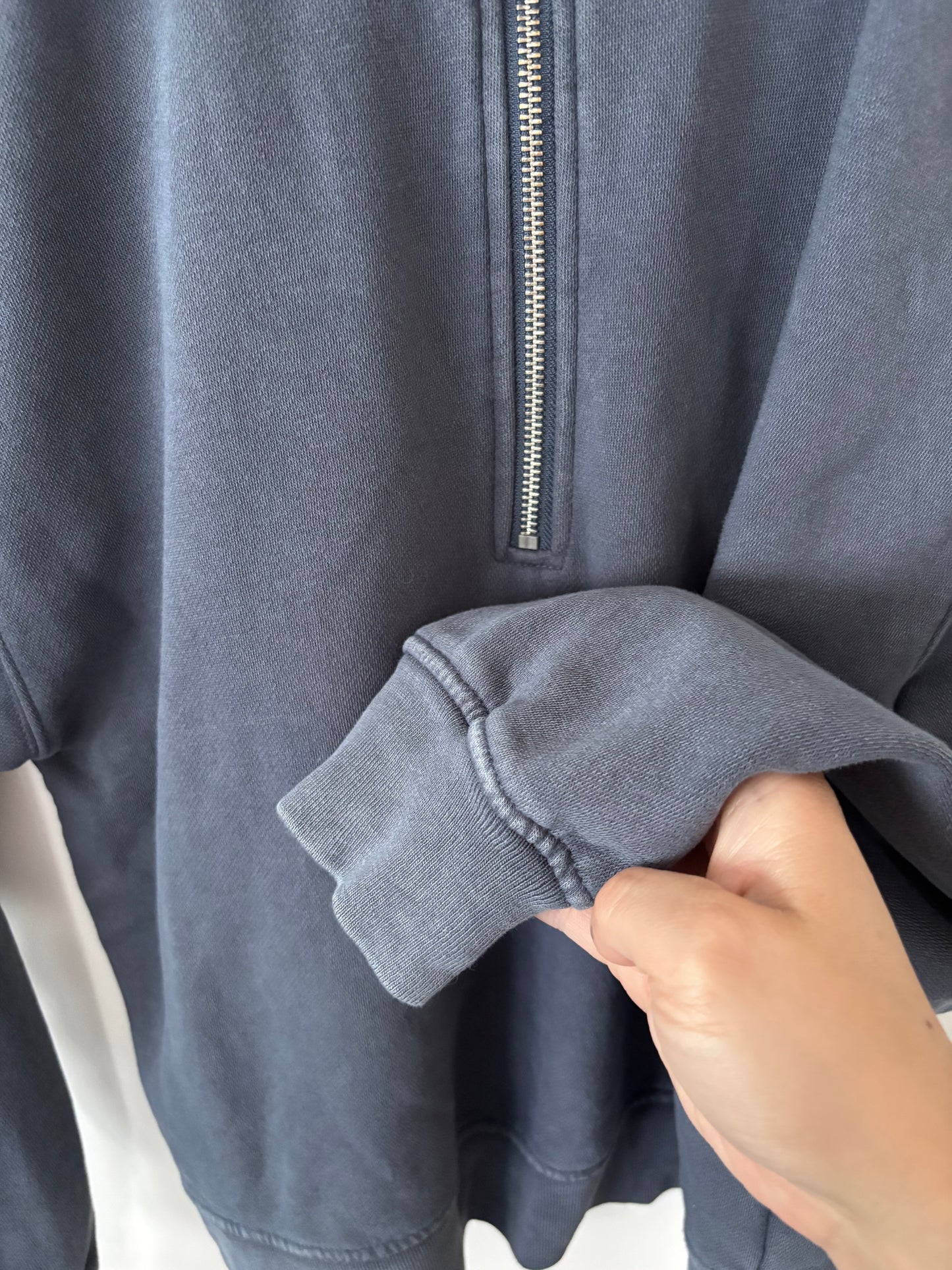 Gap Fleece 1/2 Zip Pullover in Navy | Sz Small (oversized)