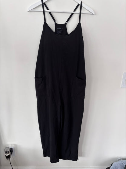 Pact Black Tank Lounge Romper | Sz Medium