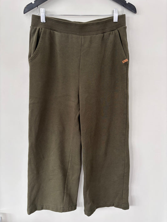 Tentree Cropped Wide Leg Green Sweatpants | Sz Medium