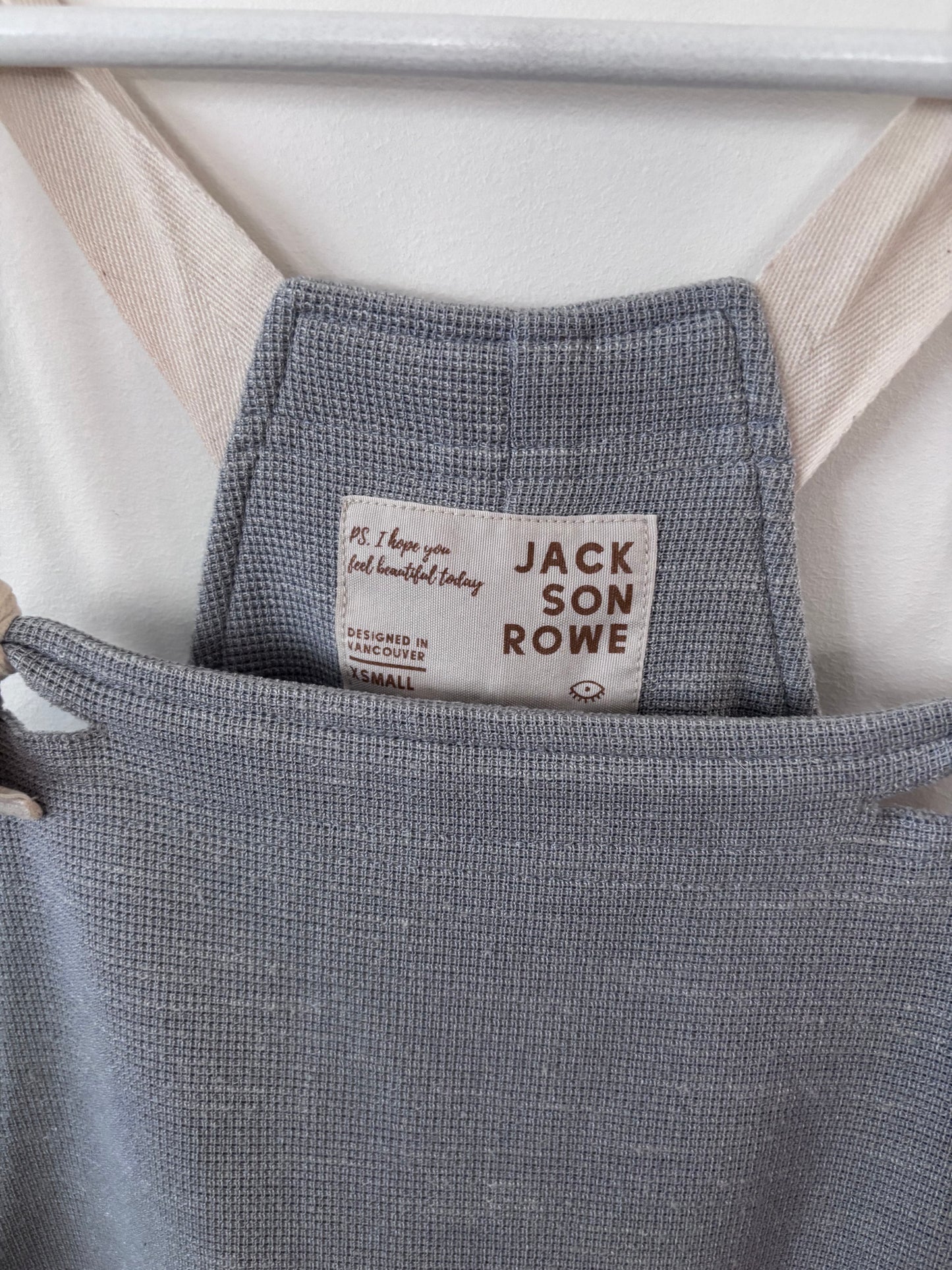 Jackson Rowe Light Blue/Grey Jumpsuit | Sz XS (Fits a sz Small)(F67P3)