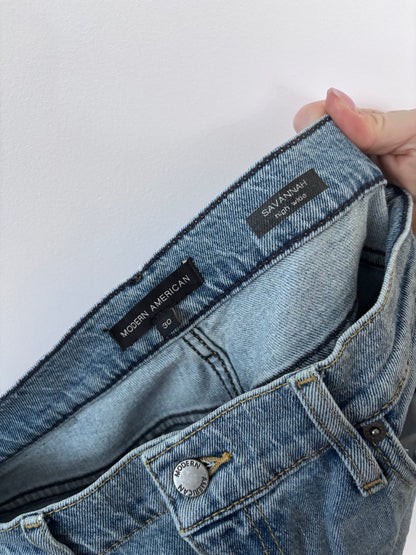 Modern American Savannah High Wide Denim | Sz 30 (F32S6)