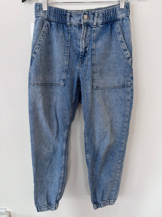 Gap Denim Girlfriend Utility Joggers | Sz Small (F25C1)