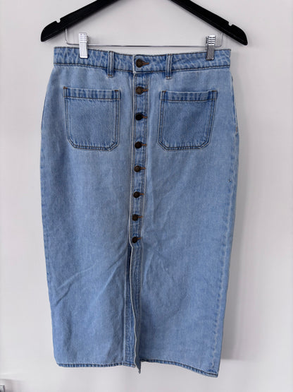 Rolla's Sailor Skirt Lyocell Denim Blue | Sz 30