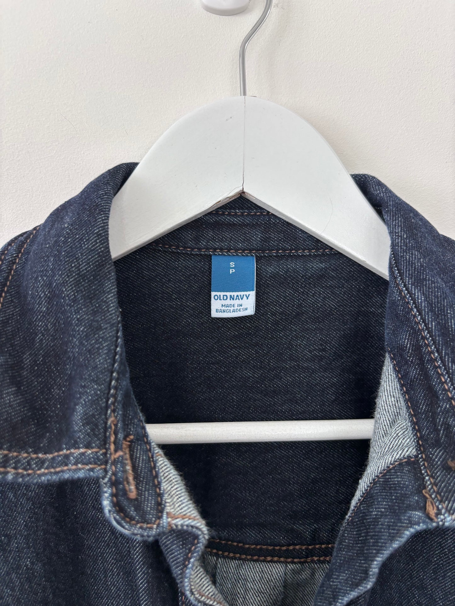 Old Navy Oversized Boyfriend Button-Down Jean Shirt | Sz Small (oversized)