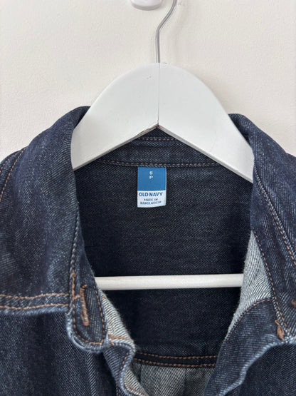 Old Navy Oversized Boyfriend Button-Down Jean Shirt | Sz Small (oversized)