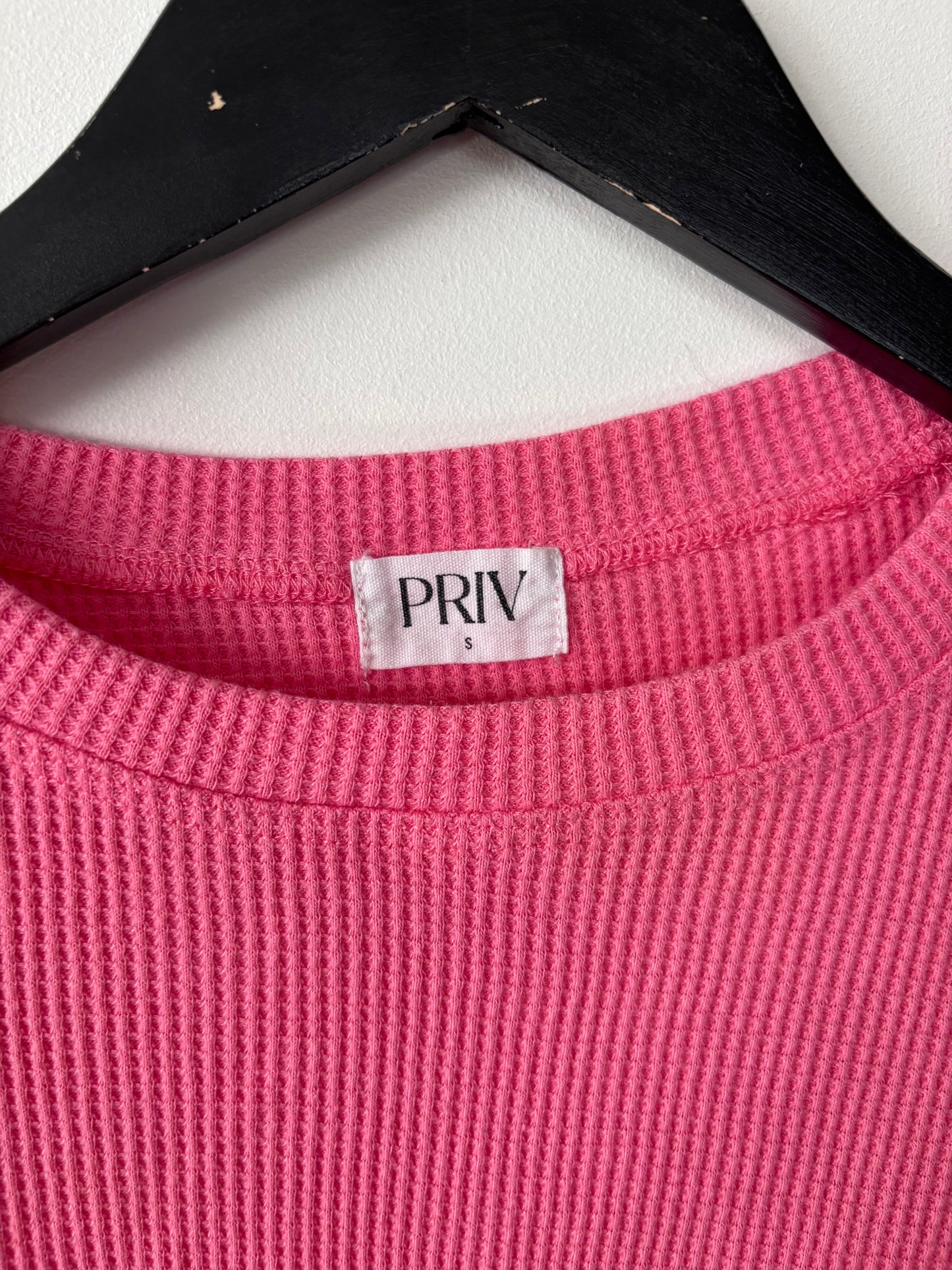 Priv Everyday Waffle Set in Hot Pink | Sz Small
