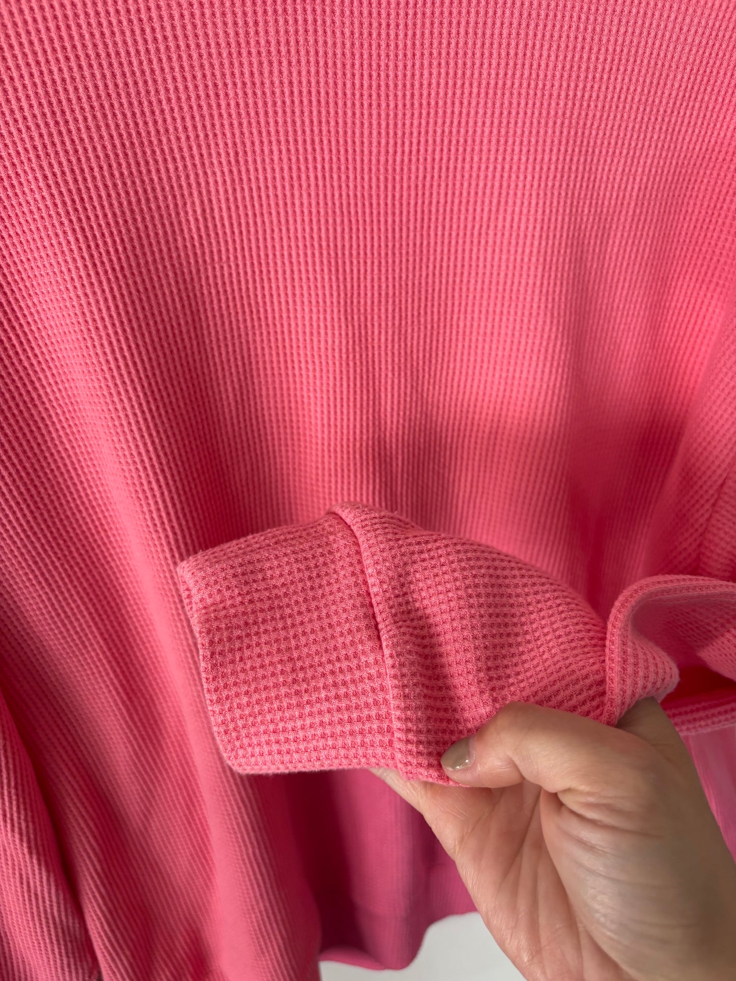 Priv Everyday Waffle Set in Hot Pink | Sz Small