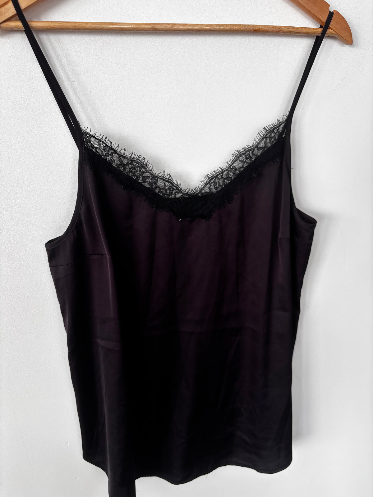 RW&Co Lace Trim Black Camisole | Sz Large