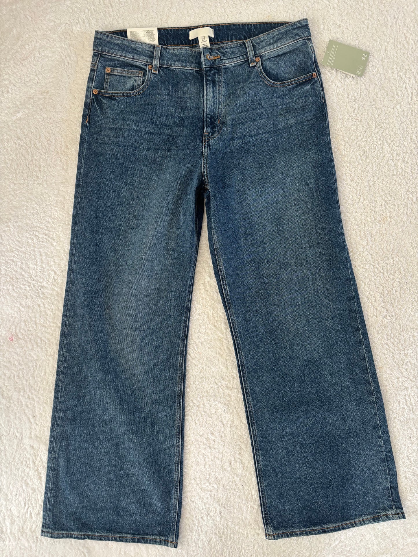 H&M HR Wide Leg Jeans | Sz 14 NWT (N06N18)