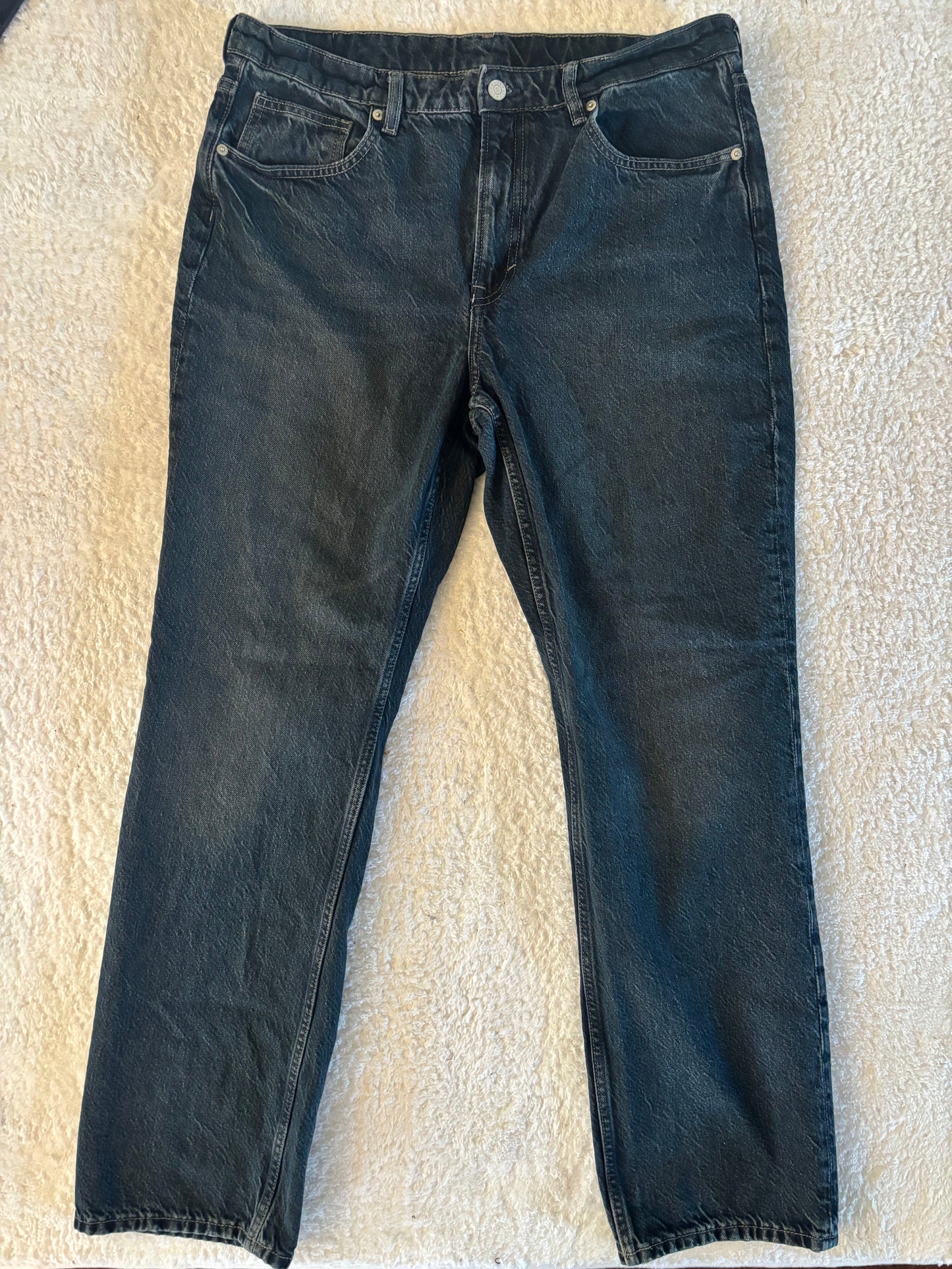 H&M Dark Wash HR Straight Leg Denim | Sz 16 (N14N19)