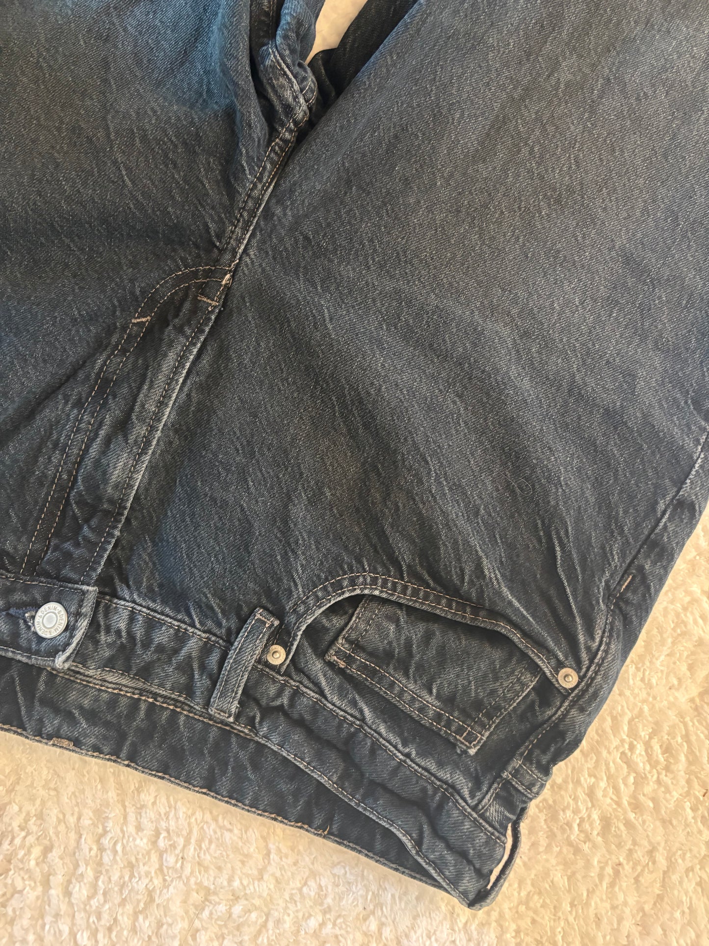 H&M Dark Wash HR Straight Leg Denim | Sz 16 (N14N19)