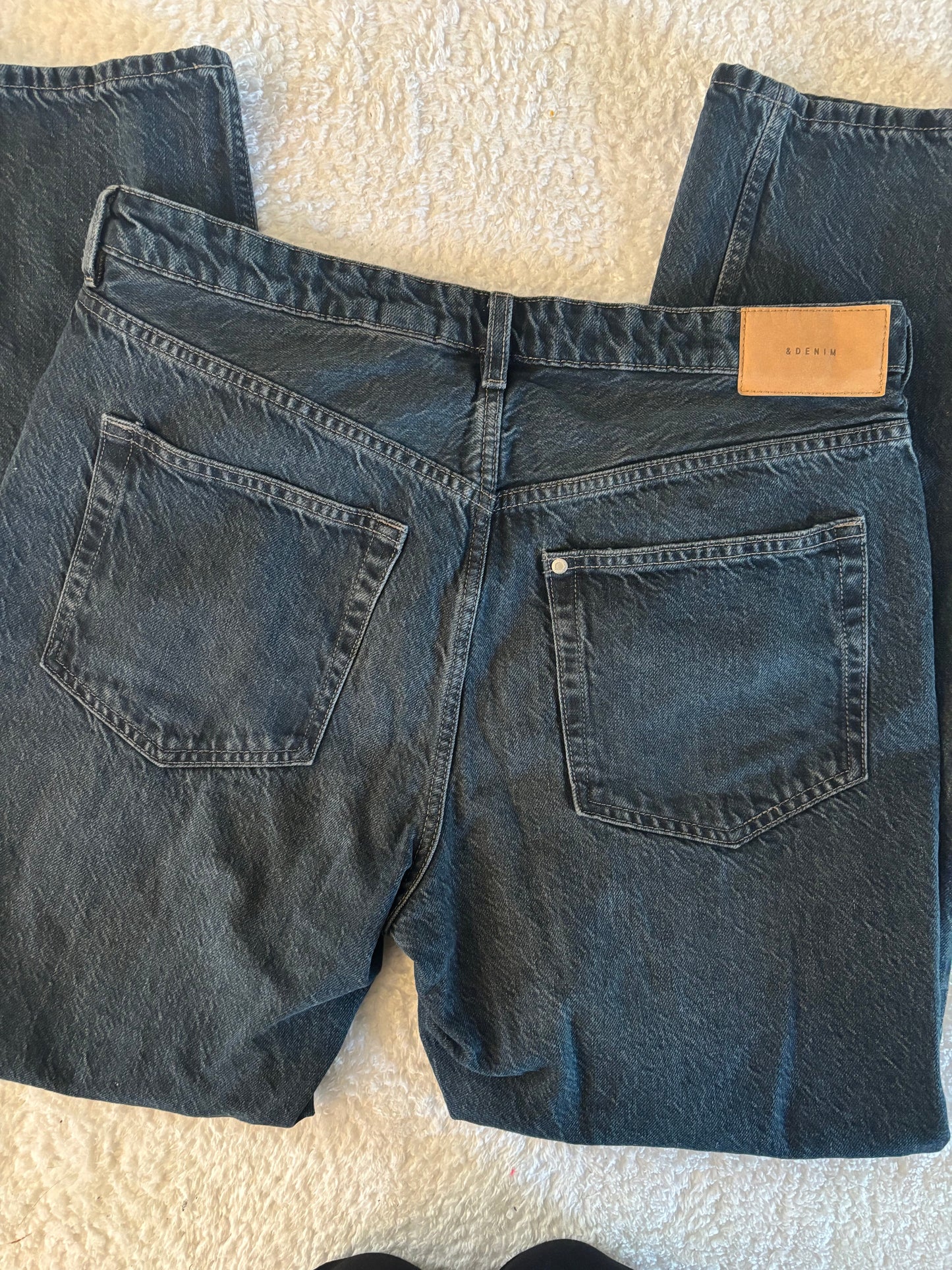 H&M Dark Wash HR Straight Leg Denim | Sz 16 (N14N19)
