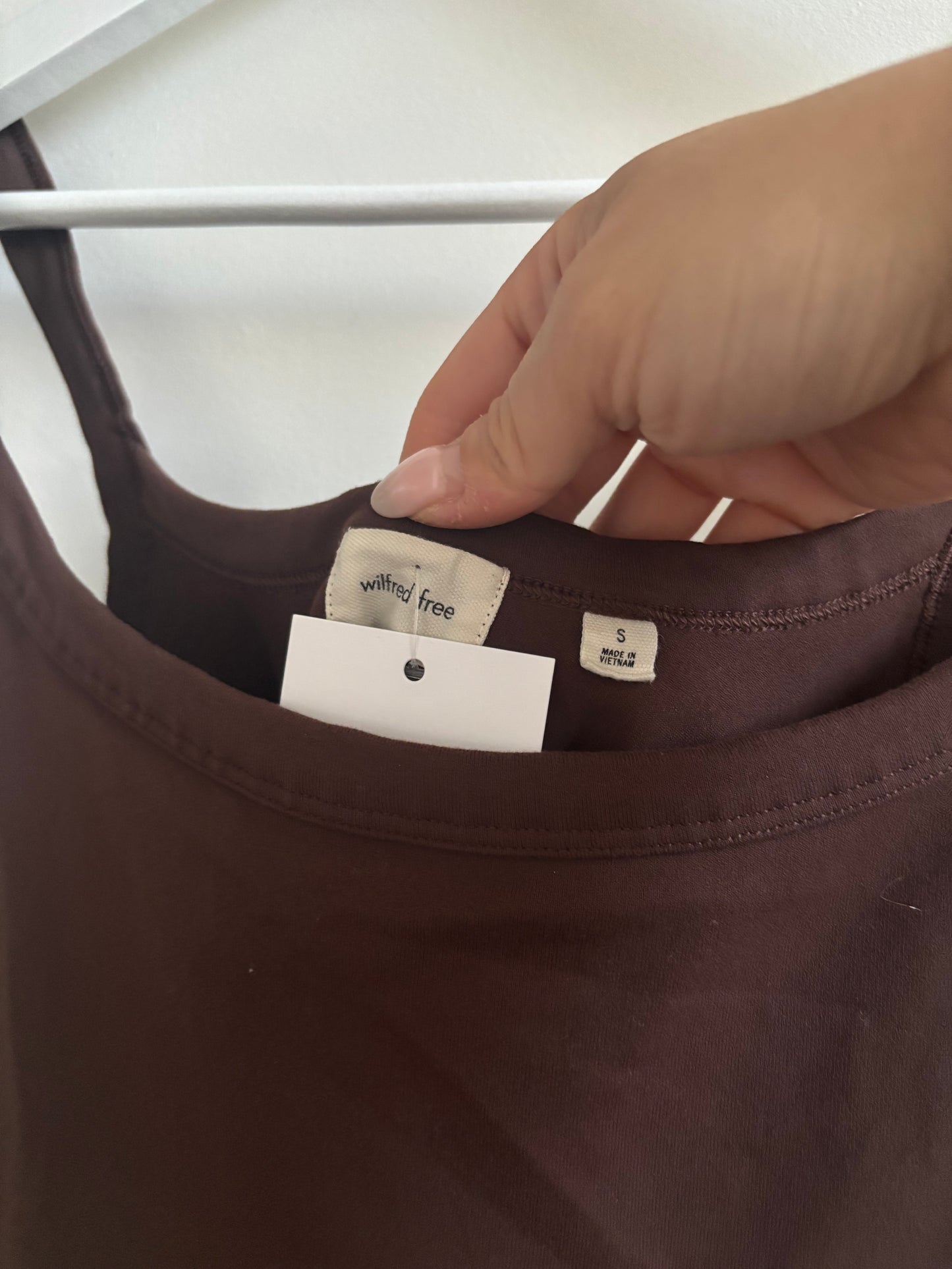 Wilfred Free / Aritzia Brown Tank Bodysuit | Small