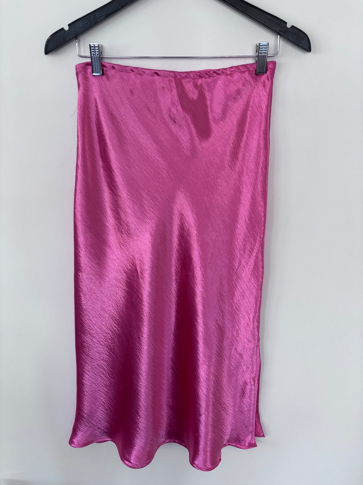 La Miel Pink Satin Skirt | Medium