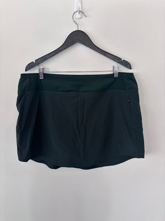 Knix Dark Green Athletic Skort | Sz XL