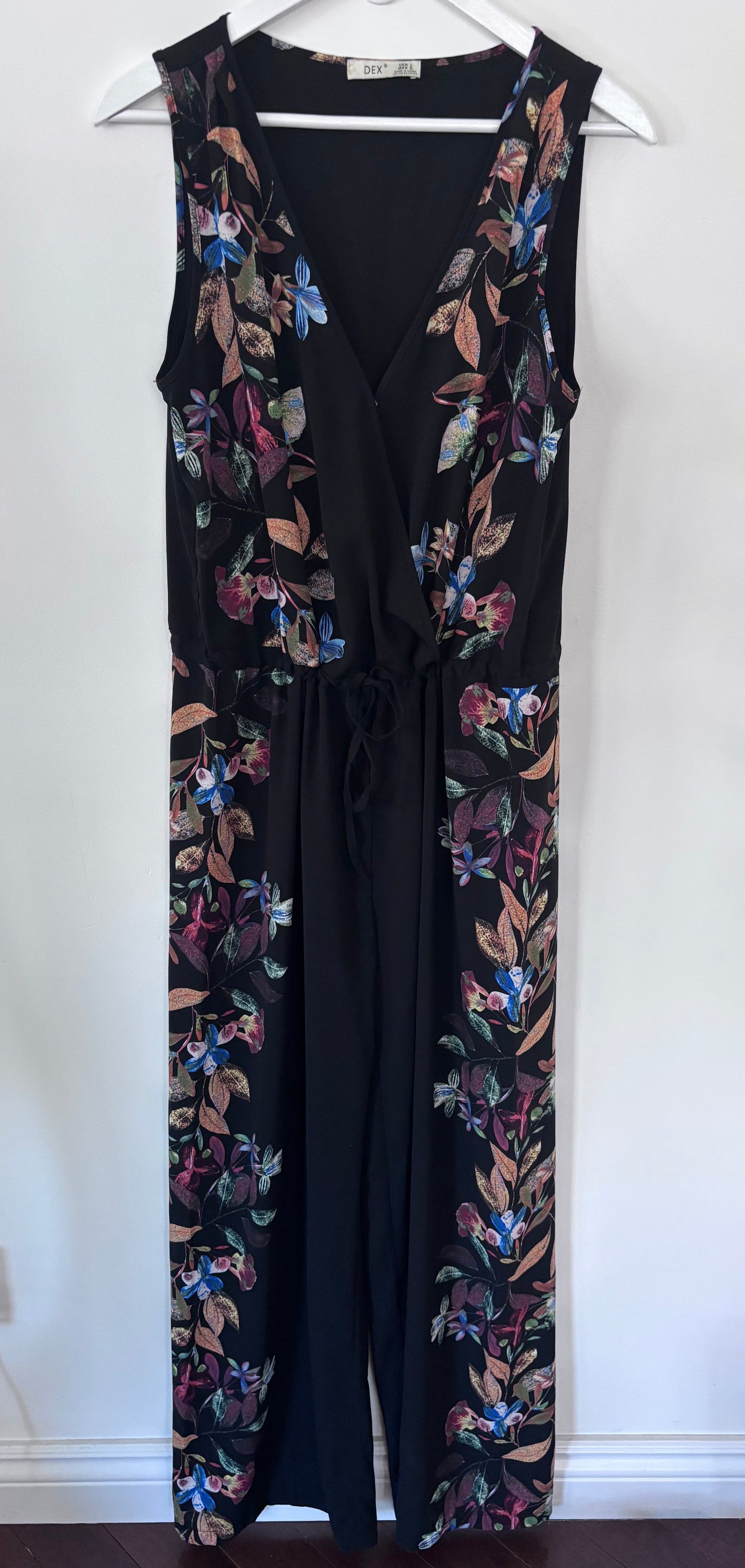 Dex Floral Wrap Jumpsuit | Large