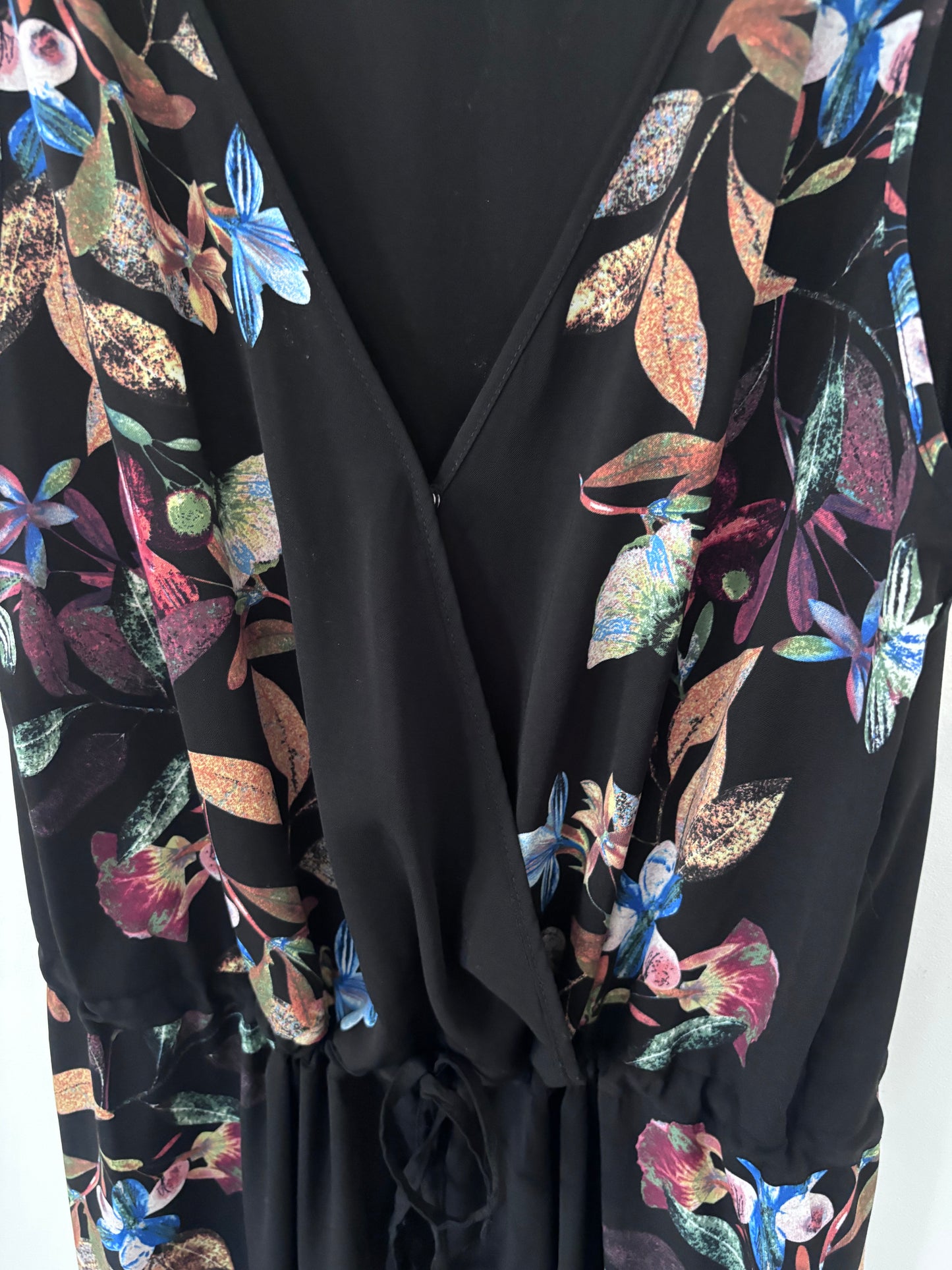 Dex Floral Wrap Jumpsuit | Large