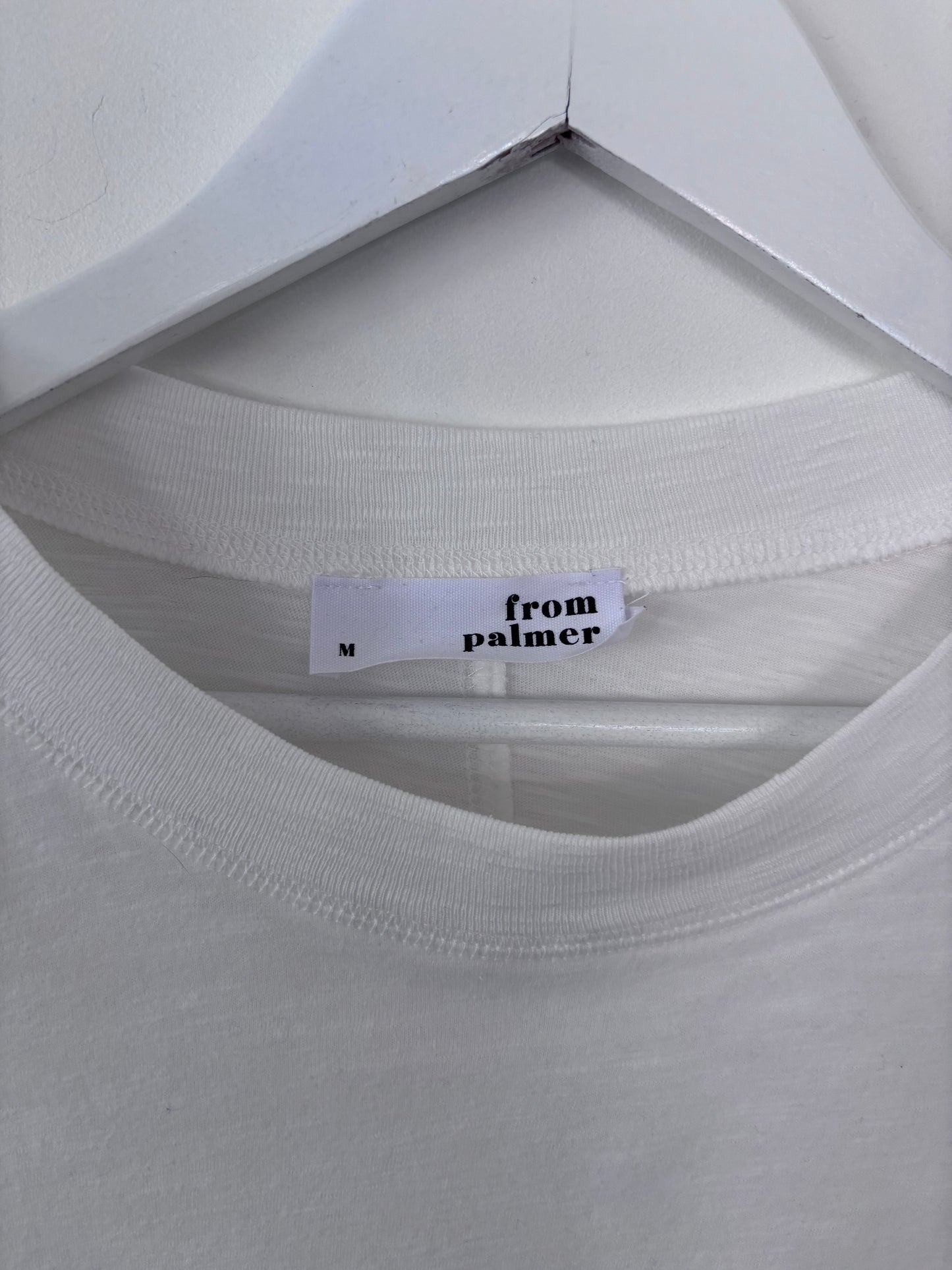 From Palmer White Oversized LS Top | Medium