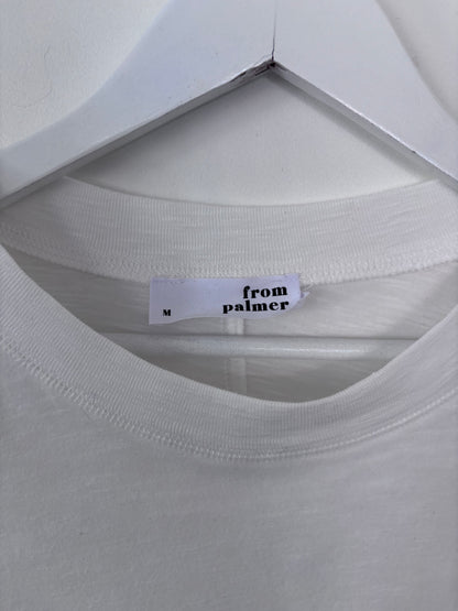 From Palmer White Oversized LS Top | Medium