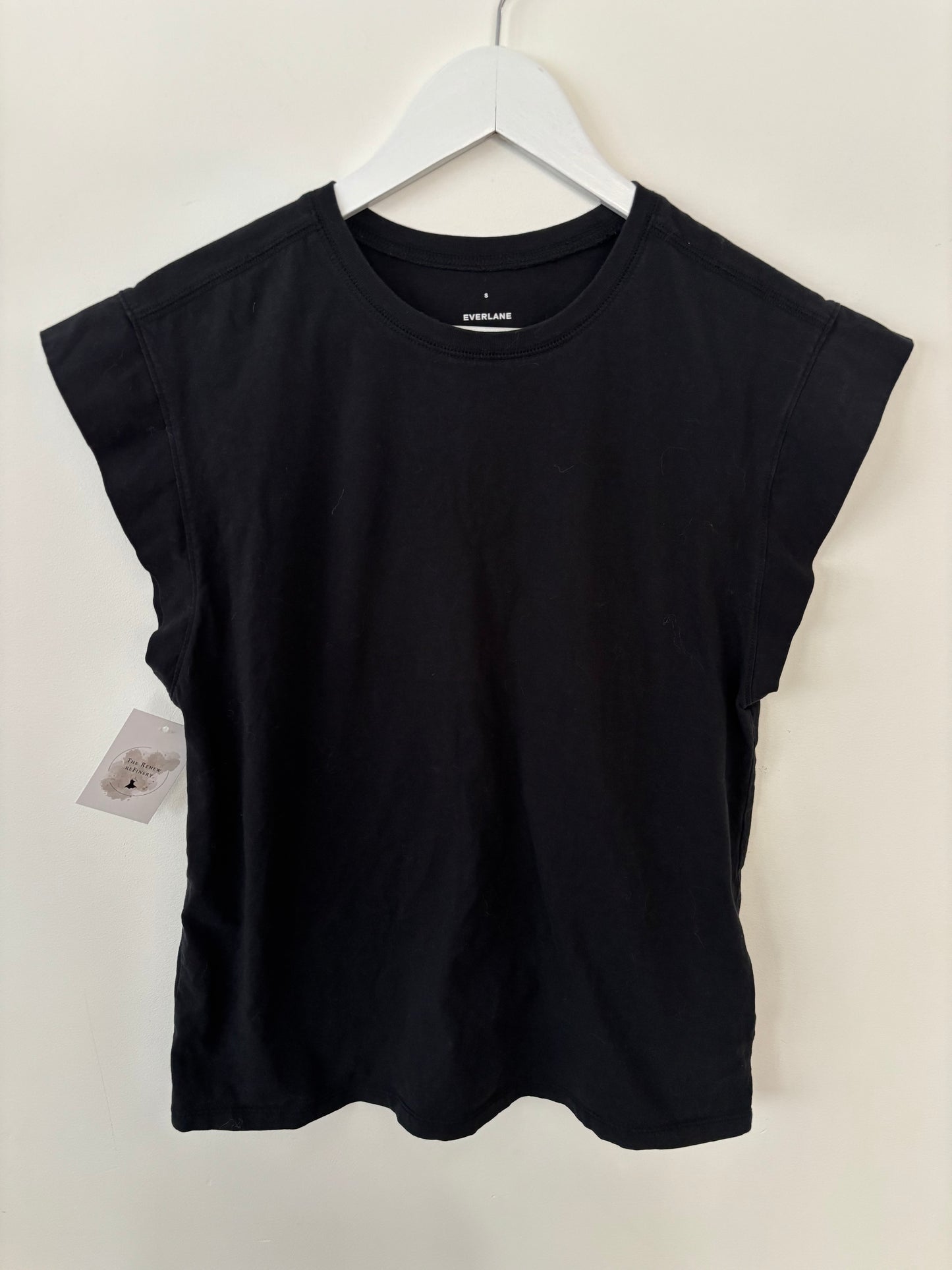 Everlane Boxy Black T Shirt | Sz Small (larger fit)(F23C1)