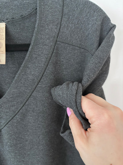 Indygena Sweater Dress in Charcoal | Large