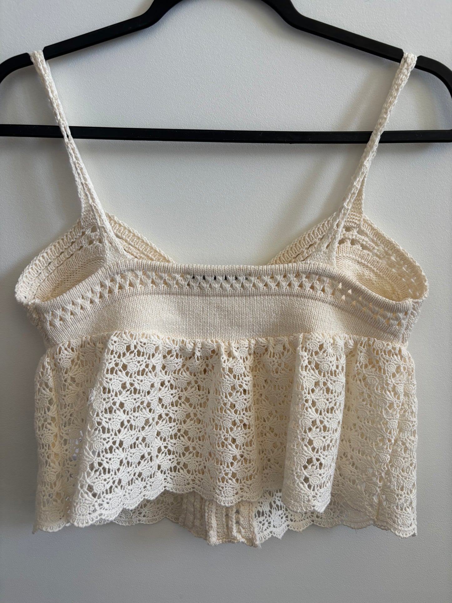 Zara Crochet Knit Cami Top | Small