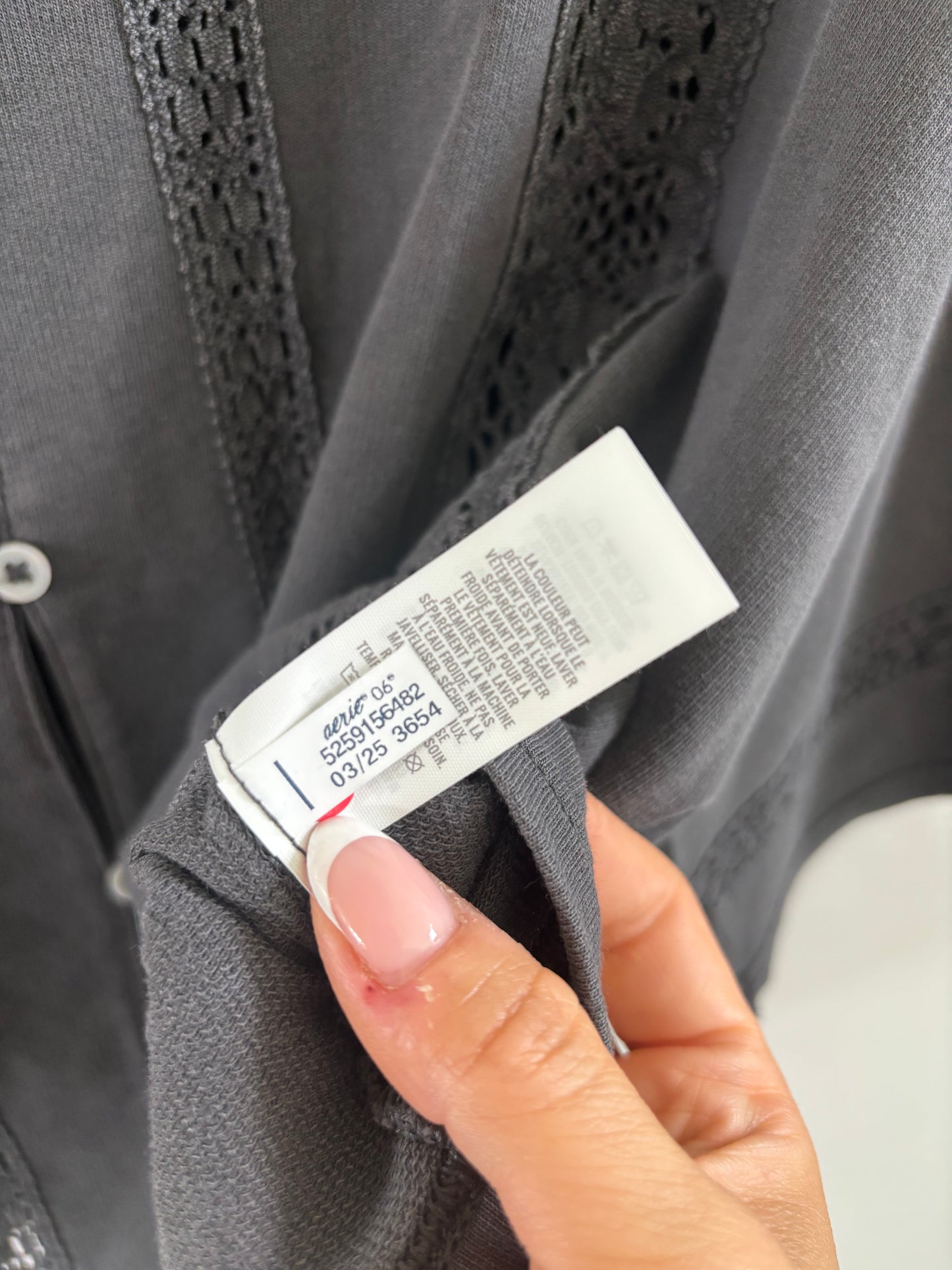 Aerie Short Sleeve Chrochet Cardigan | Small (fits like Medium)