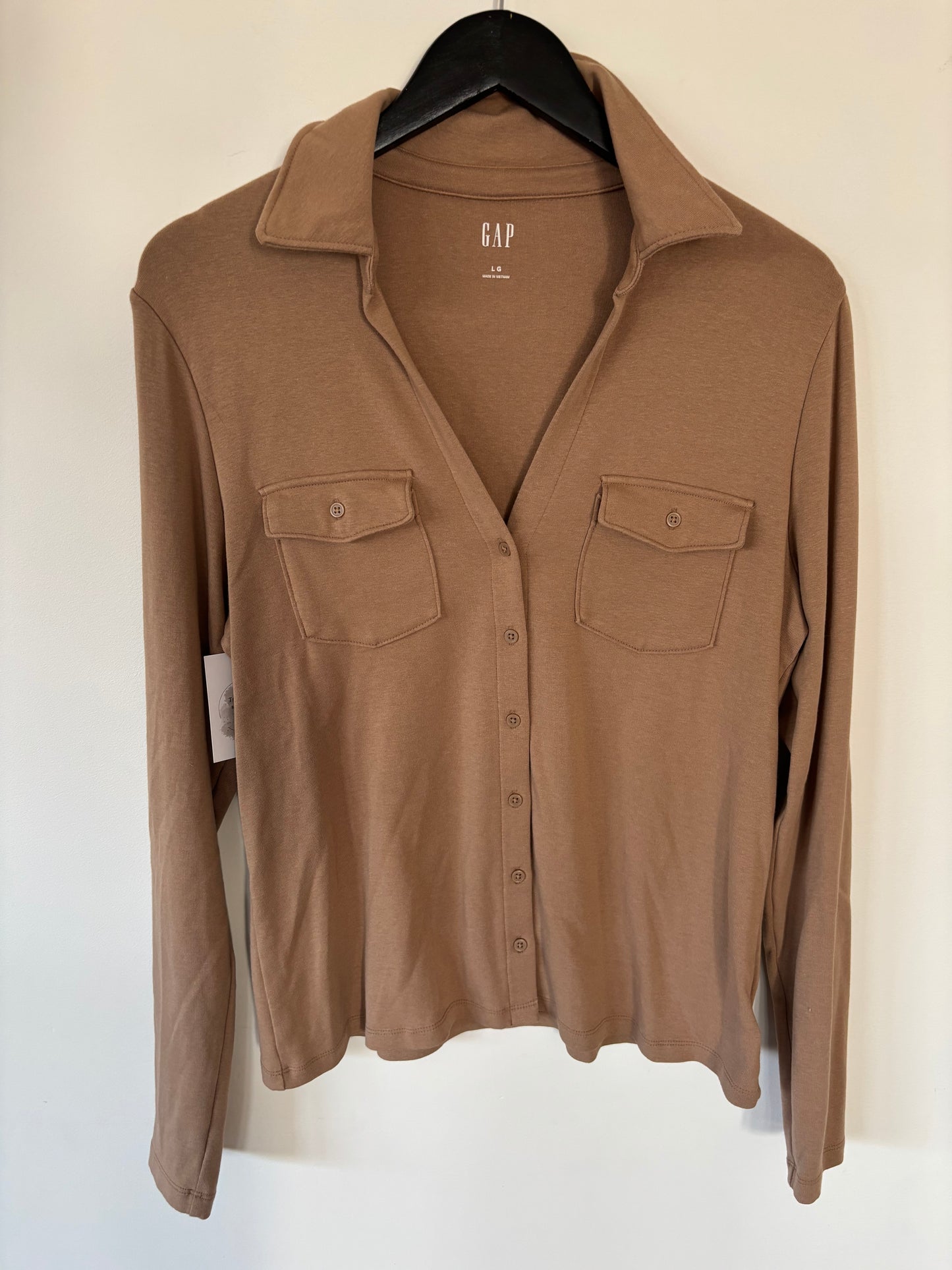 Gap Long Sleeve Modern Utility Shirt | XL (N170N19)
