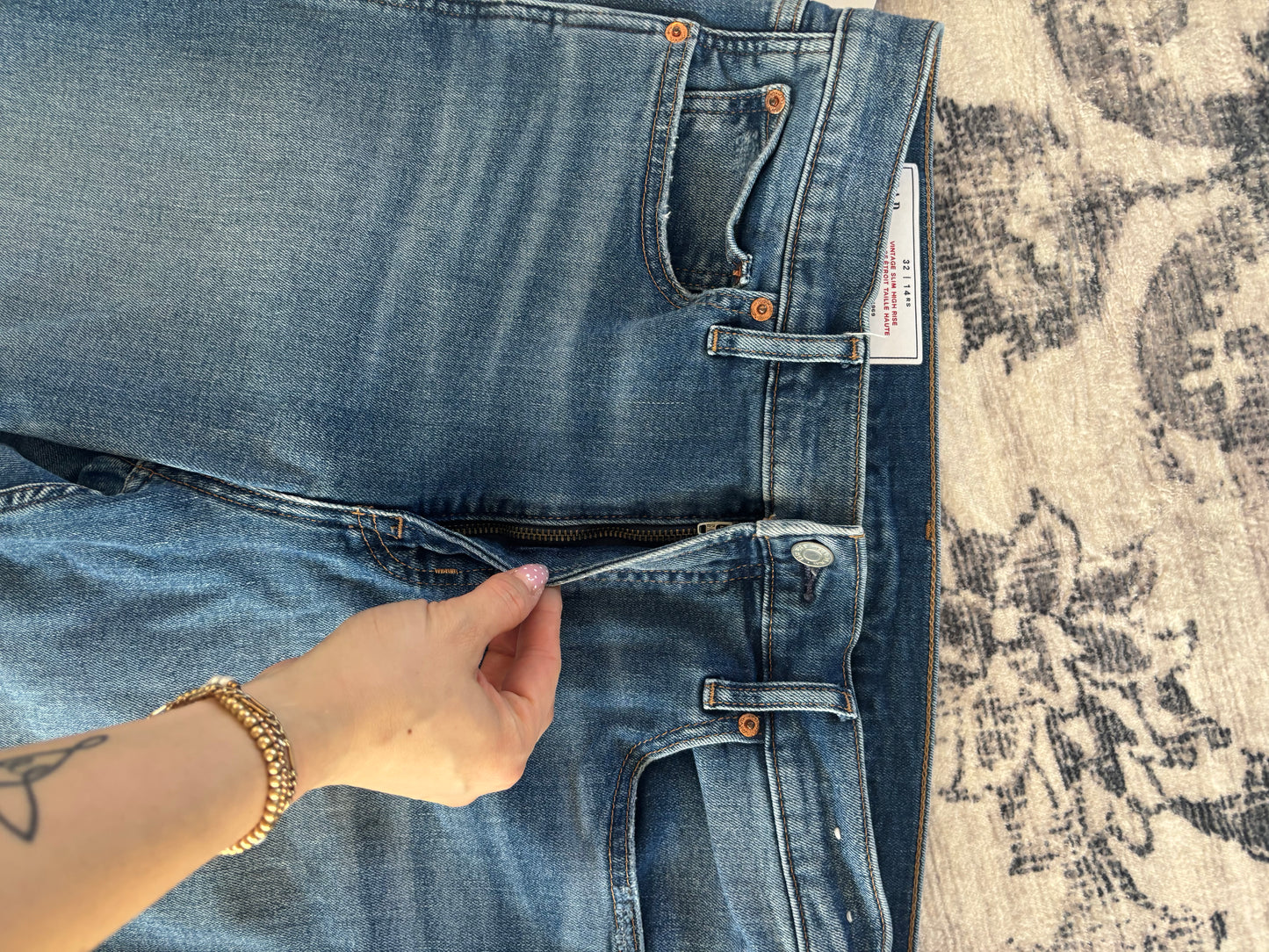 Gap High Rise Vintage Slim Jeans | Sz 14 (N114N19)