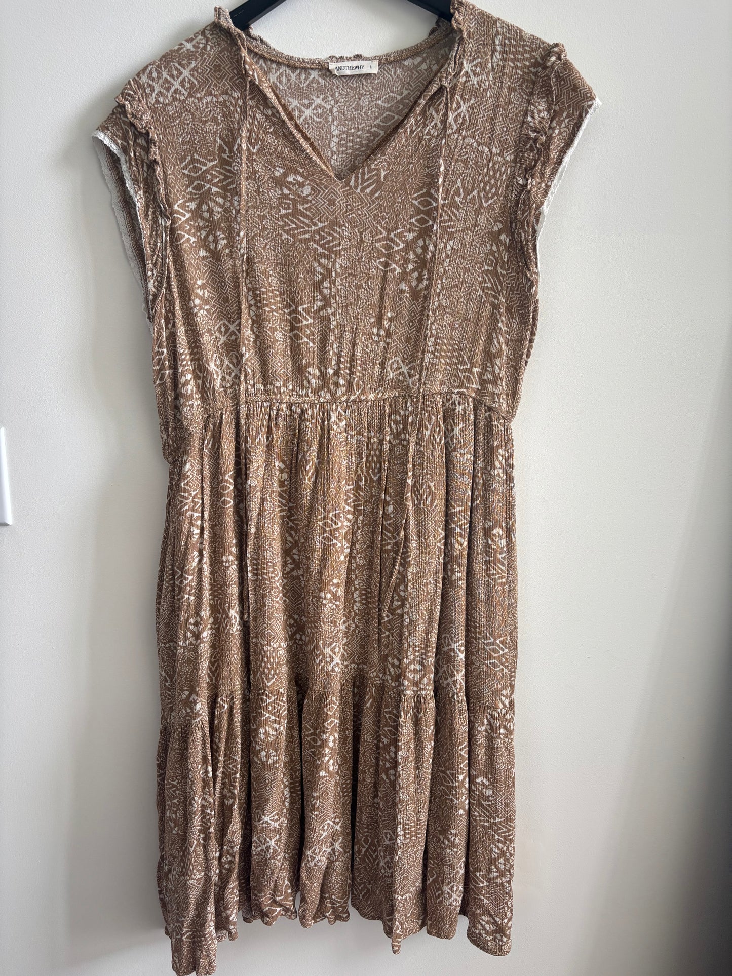 And The Why Boho Printed Maxi Dress | Large
