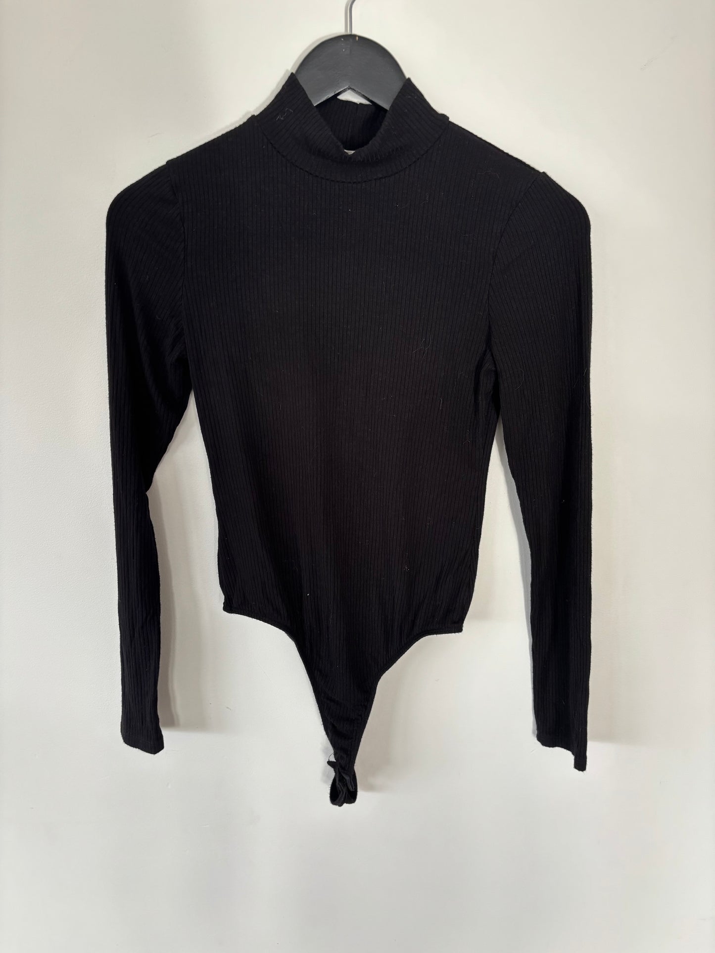 *Bozzolo Ribbed Long Sleeve Mock Neck Bodysuit | Large (N95W10)