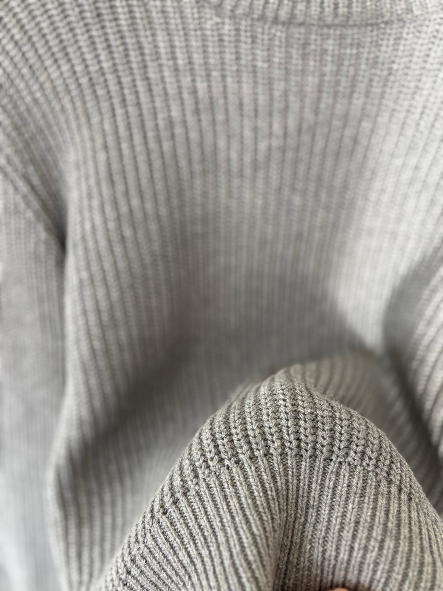 Minimum Mikayla Grey Knit Cotton Sweater | XSmall (N134C1)