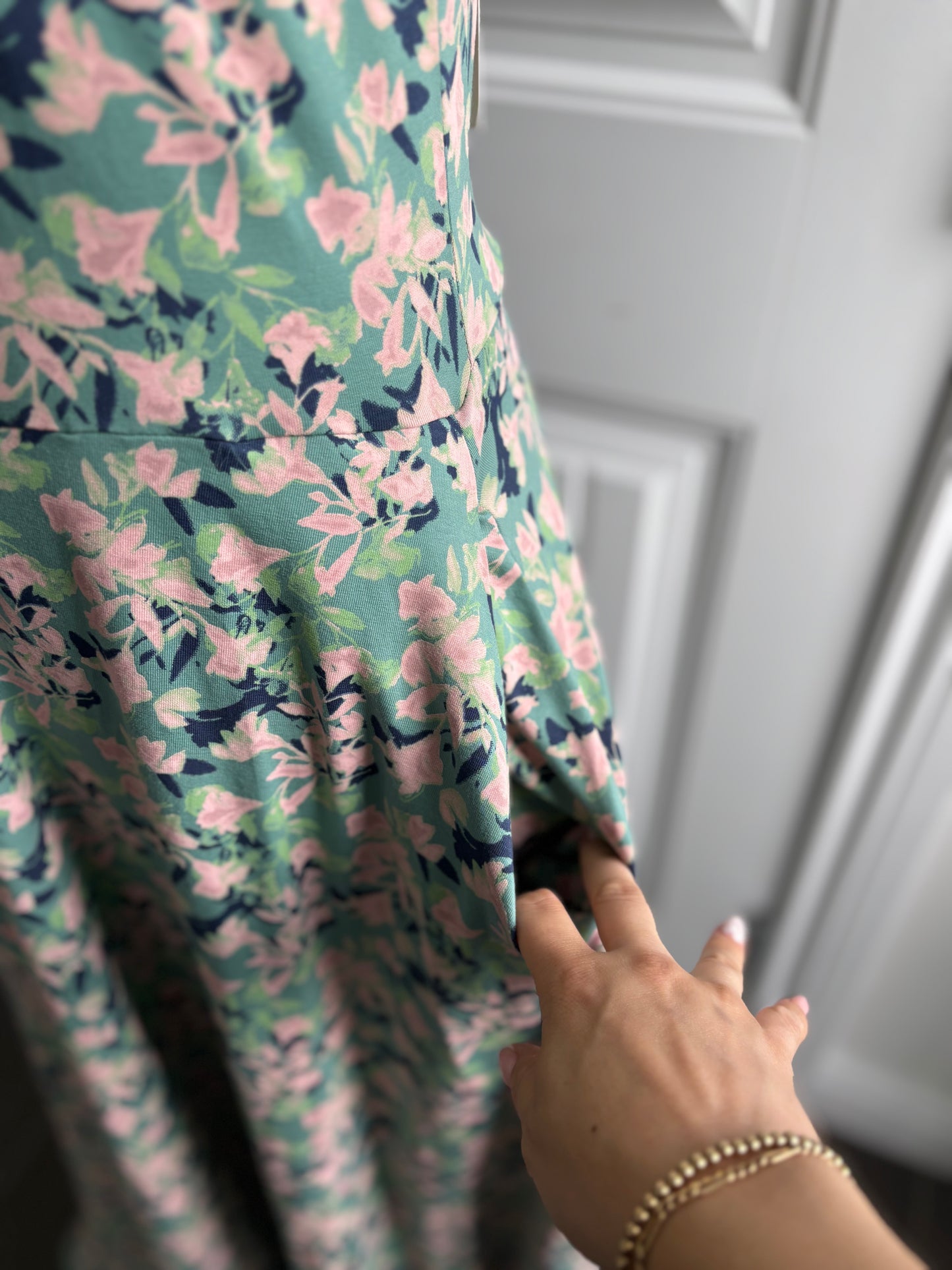 NWT Pact Fit & Flare Open Back Maxi Dress | Large