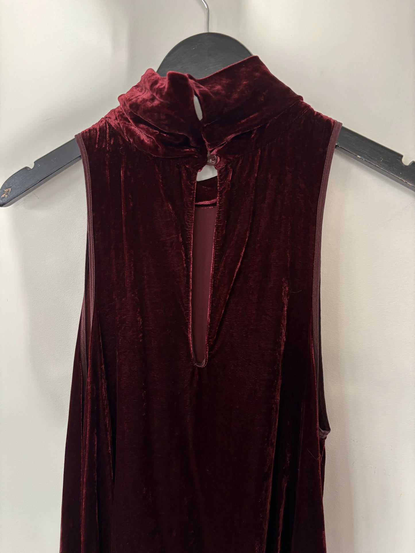 Wilfred Poncet Dress in Velvet Burgundy | Medium (N126S2)