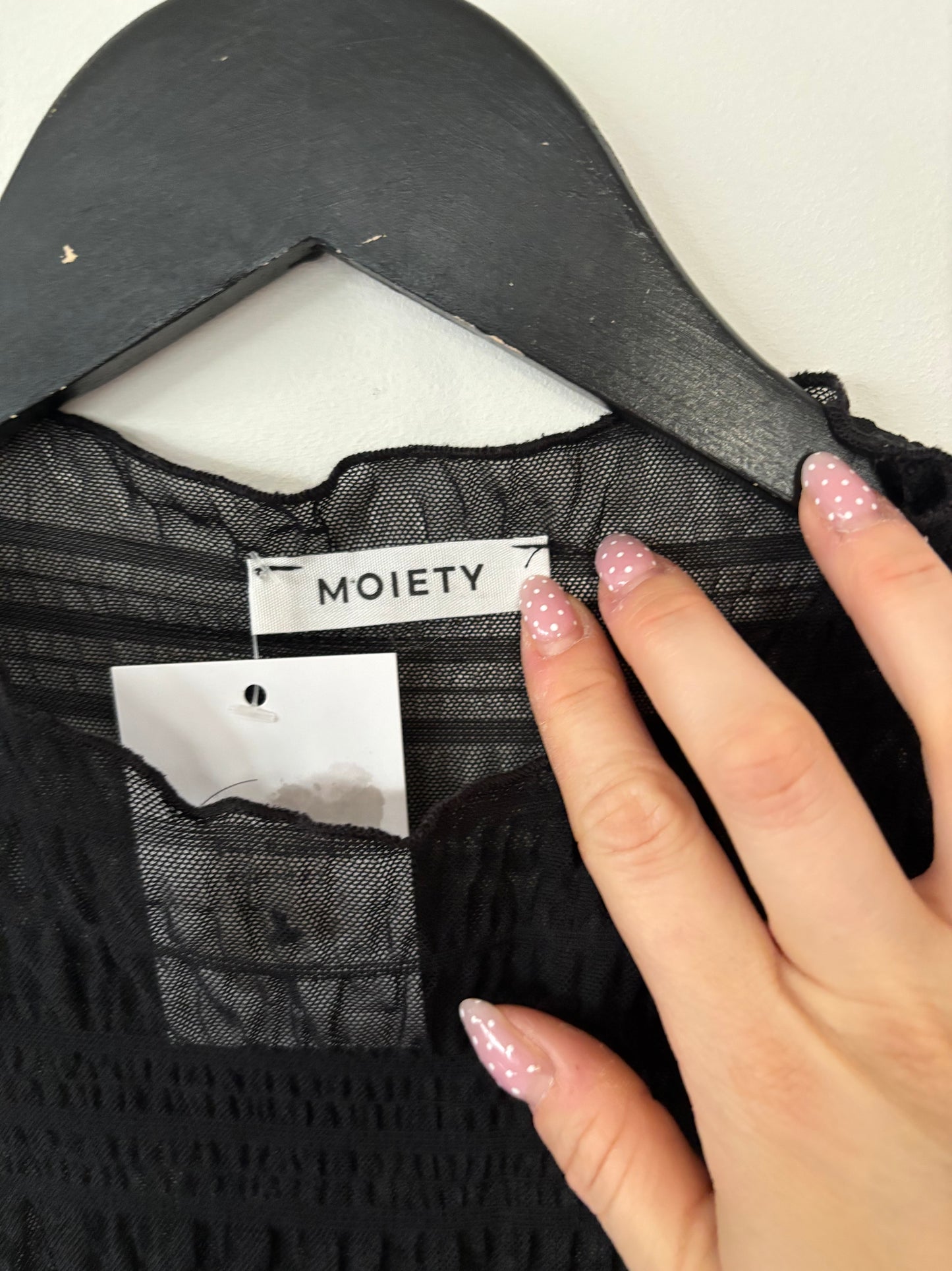 Moiety Curation Mesh Overlay Top | XL (N74N19)