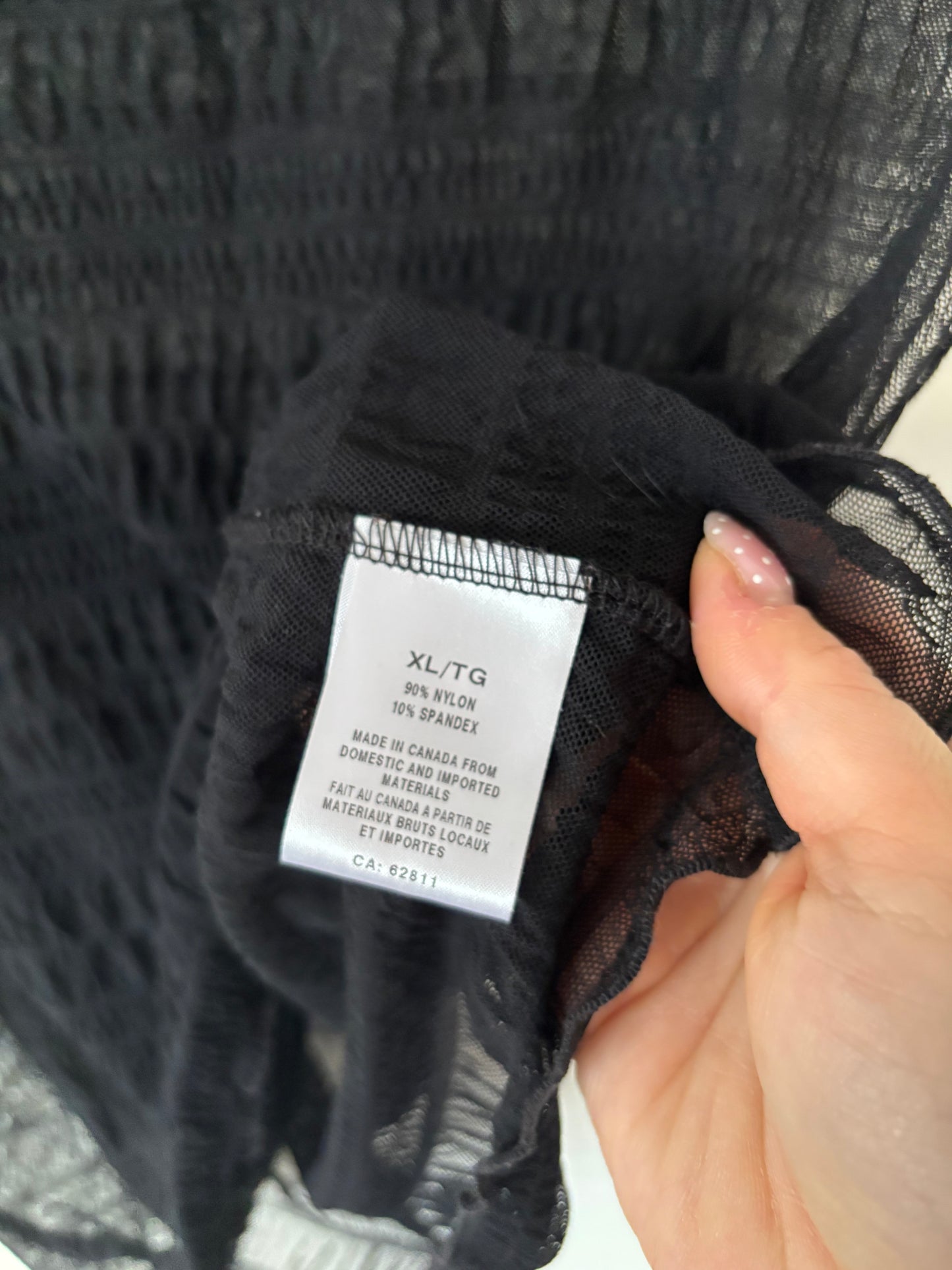 Moiety Curation Mesh Overlay Top | XL (N74N19)