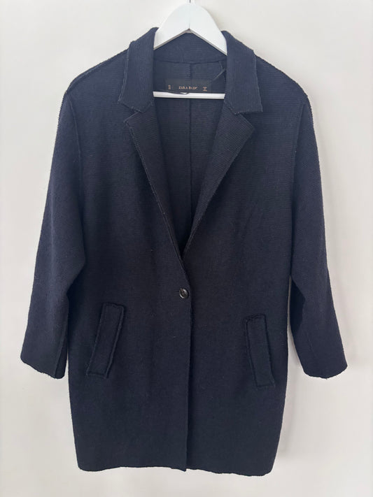 Zara Wool Blend Light Jacket | Sz Medium (F140K2)