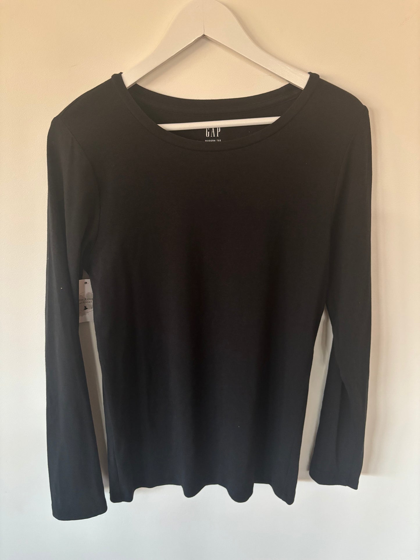 Gap Black Modern Crewneck T Shirt | Large (N73N19)