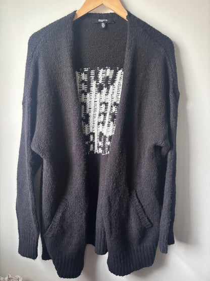 Brunette the Label "We Are All Babes" Open Cardigan | Sz Medium/Large