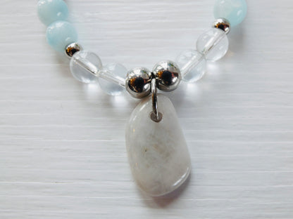 Reflect Lakeshore Rock Pendant Bracelet Set