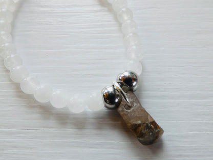 Transcend Lakeshore Rock Pendant Bracelet Set