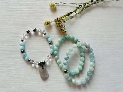 Reflect Lakeshore Rock Pendant Bracelet Set