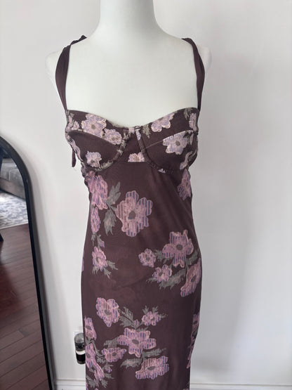 Free People Printed Got Glam Slip Dress | Medium