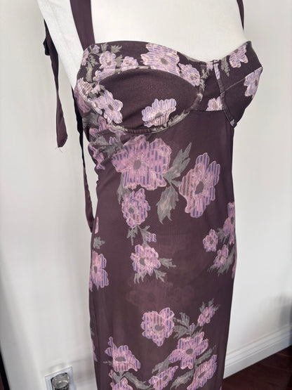 Free People Printed Got Glam Slip Dress | Medium