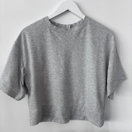 Free FWD Grey Short Sleeve Sweater | Sz Small Oversized