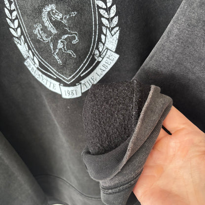 Brunette the Label Jetblack Crewneck Sweater | Sz L/XL