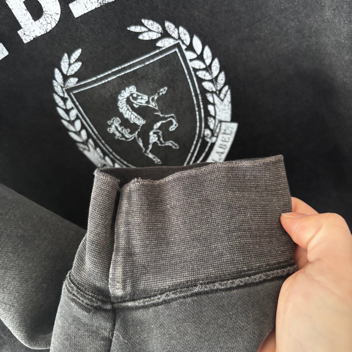 Brunette the Label Jetblack Crewneck Sweater | Sz L/XL